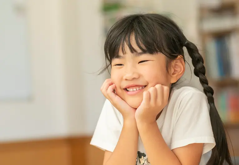 Girl smiling